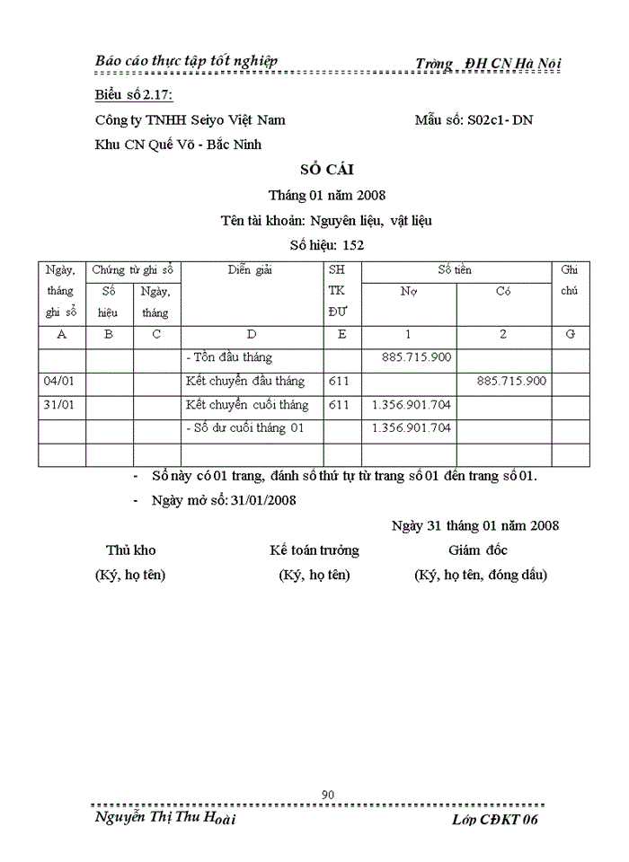 image for page Tổ chức cụng tỏc Hạch toỏn kế toỏn nguyờn vật liệu, cụng cụ dụng cụ tại cụng ty Trỏch nhiệm hữu hạn Seiyo Việt Nam