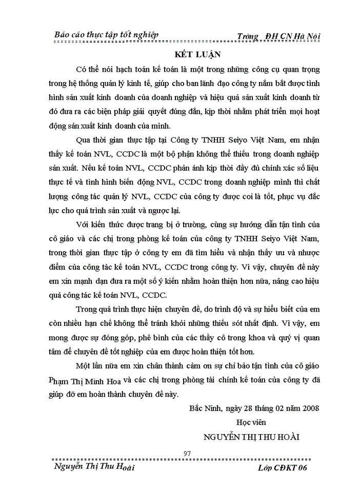 image for page Tổ chức cụng tỏc Hạch toỏn kế toỏn nguyờn vật liệu, cụng cụ dụng cụ tại cụng ty Trỏch nhiệm hữu hạn Seiyo Việt Nam