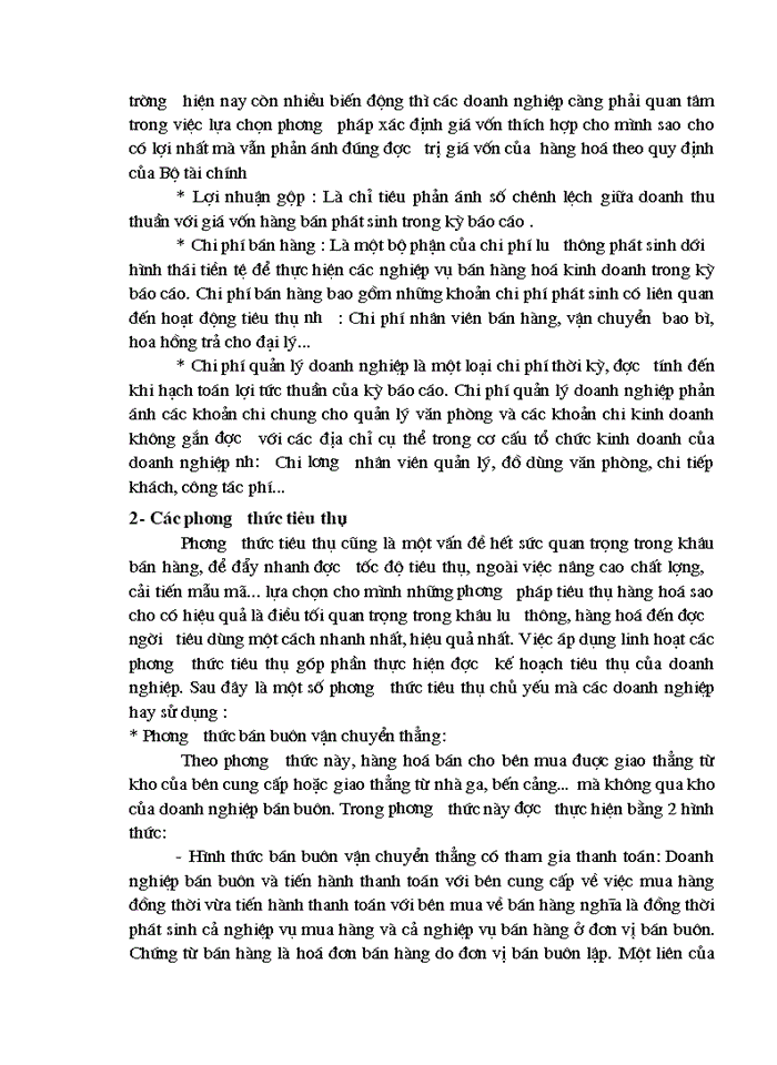 image for page Hoàn thiện hạch toán tiêu thụ hàng hoá và xác  định kết quả tiêu thụ tại Công ty Thương mại Lâm sản Hà Nội