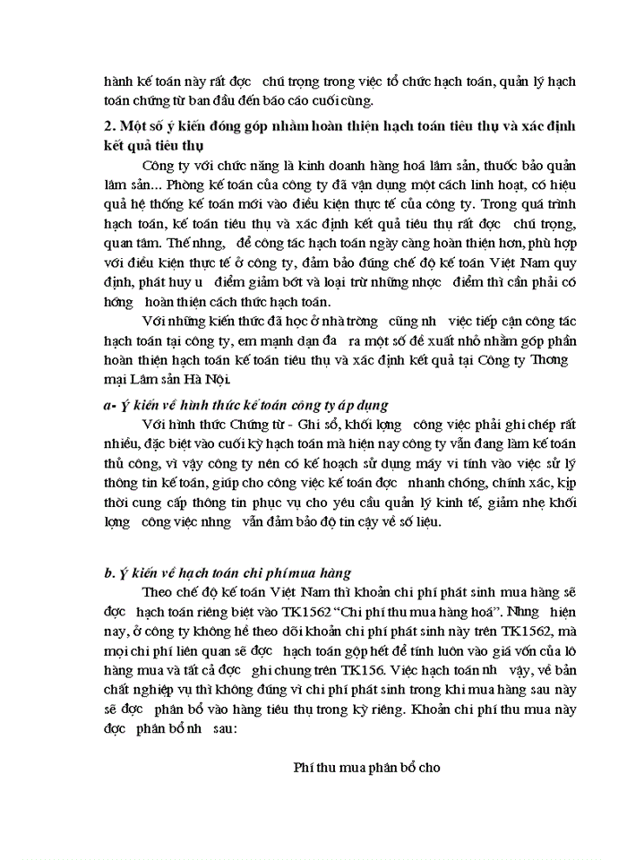 image for page Hoàn thiện hạch toán tiêu thụ hàng hoá và xác  định kết quả tiêu thụ tại Công ty Thương mại Lâm sản Hà Nội