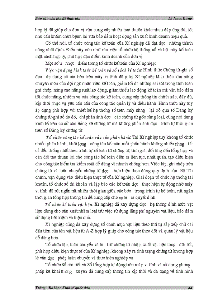 image for page Hoàn thiện tổ chức kế toán tại Xí nghiệp Dược phẩm 120 lấy tổ chức kế toán vật liệu