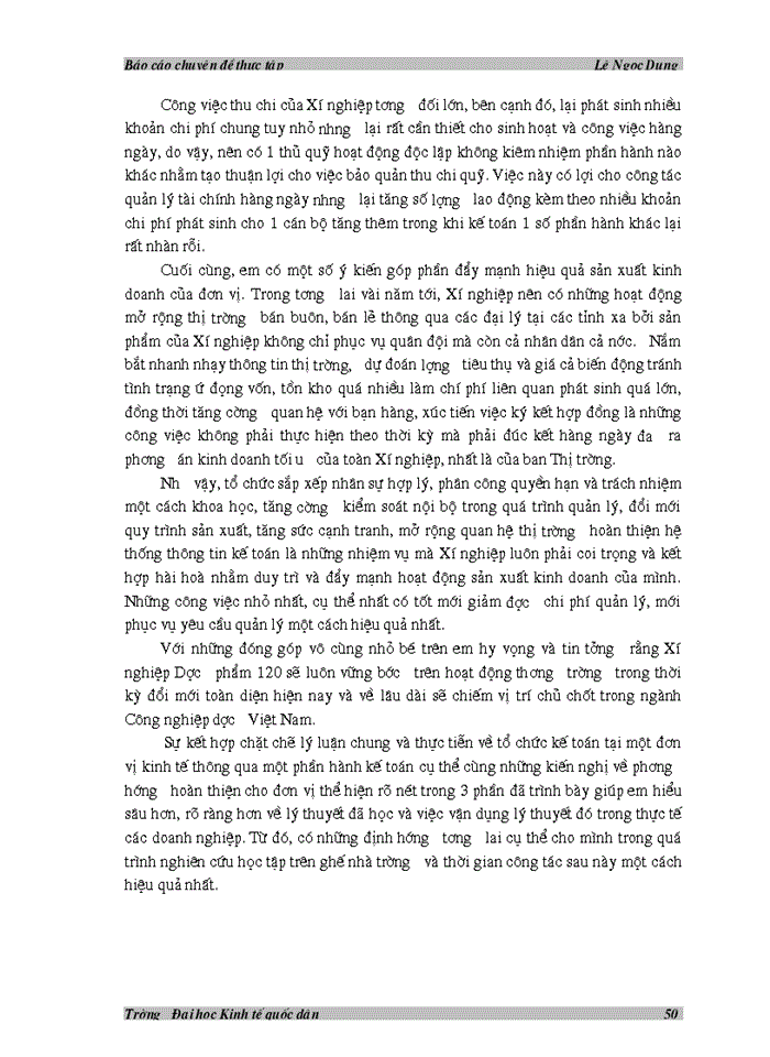 image for page Hoàn thiện tổ chức kế toán tại Xí nghiệp Dược phẩm 120 lấy tổ chức kế toán vật liệu