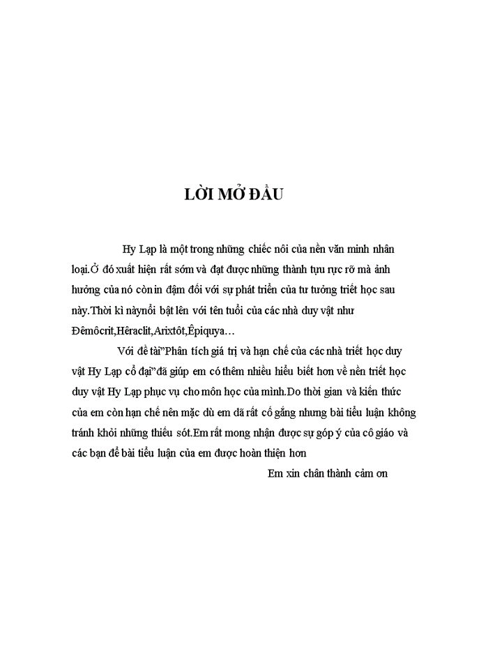 image for page Phân tích giá trị và hạn chế của các nhà triết học duy vật Hy Lạp cổ đại