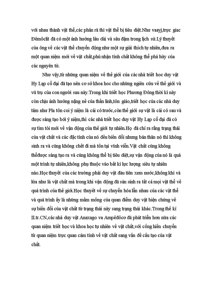 image for page Phân tích giá trị và hạn chế của các nhà triết học duy vật Hy Lạp cổ đại