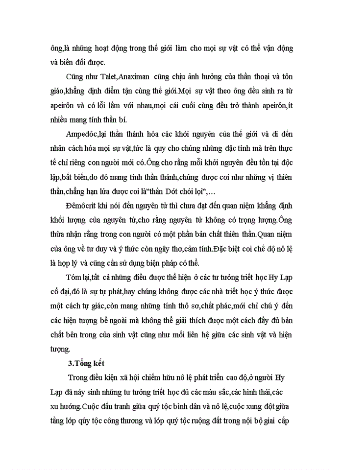 image for page Phân tích giá trị và hạn chế của các nhà triết học duy vật Hy Lạp cổ đại