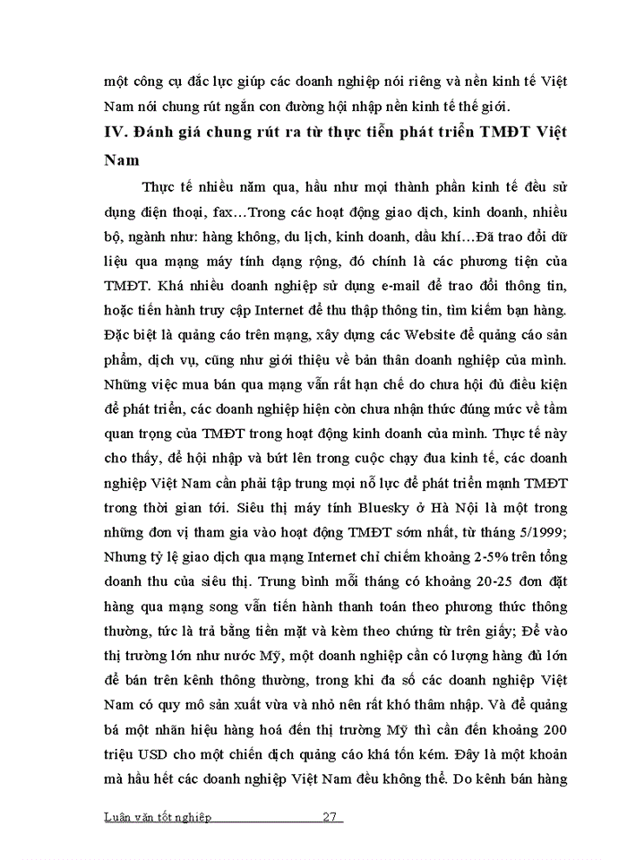 image for page Một số giải pháp phát triển hoạt động bán hàng bằng hình thức thương mại điện tử ở Việt Nam