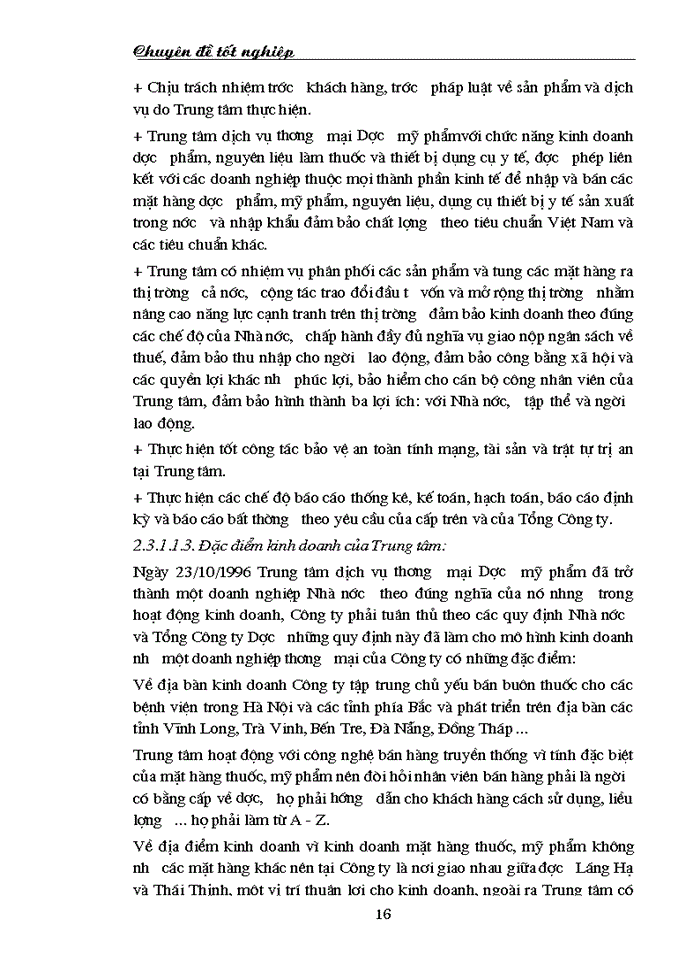 image for page Biện pháp tăng lợi nhuận ở Trung tâm TM dược phẩm - Hà Nội