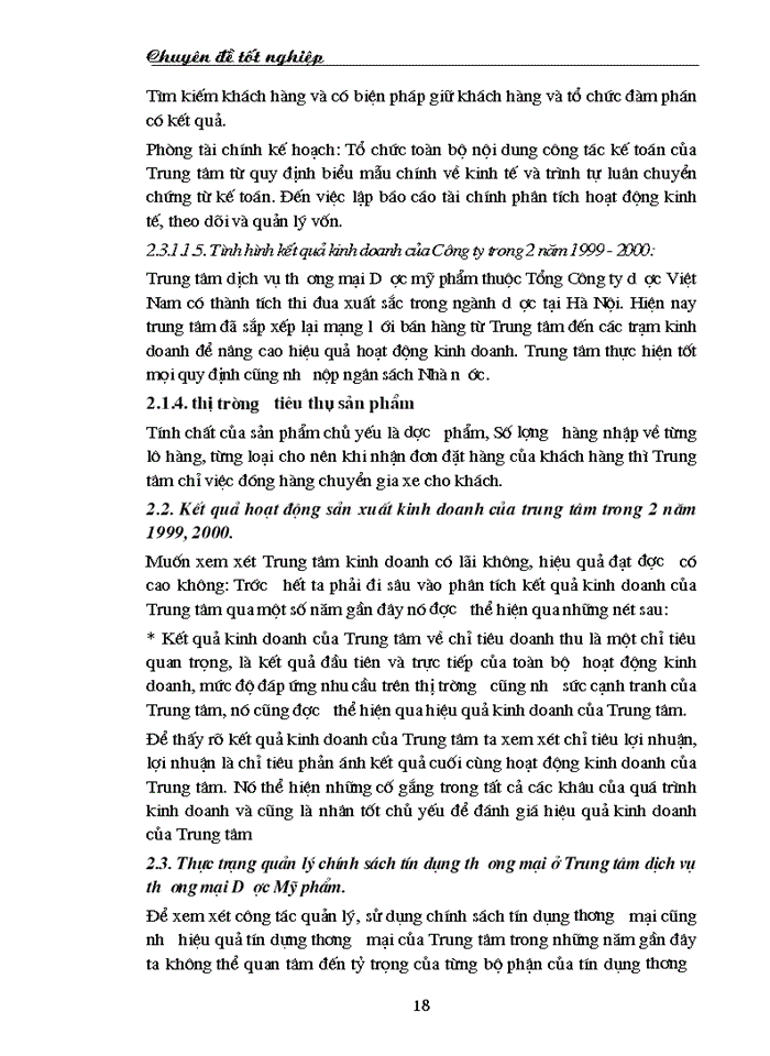 image for page Biện pháp tăng lợi nhuận ở Trung tâm TM dược phẩm - Hà Nội