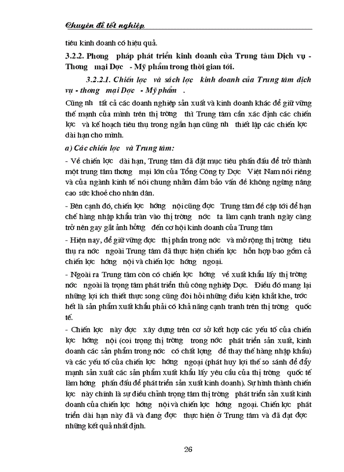 image for page Biện pháp tăng lợi nhuận ở Trung tâm TM dược phẩm - Hà Nội