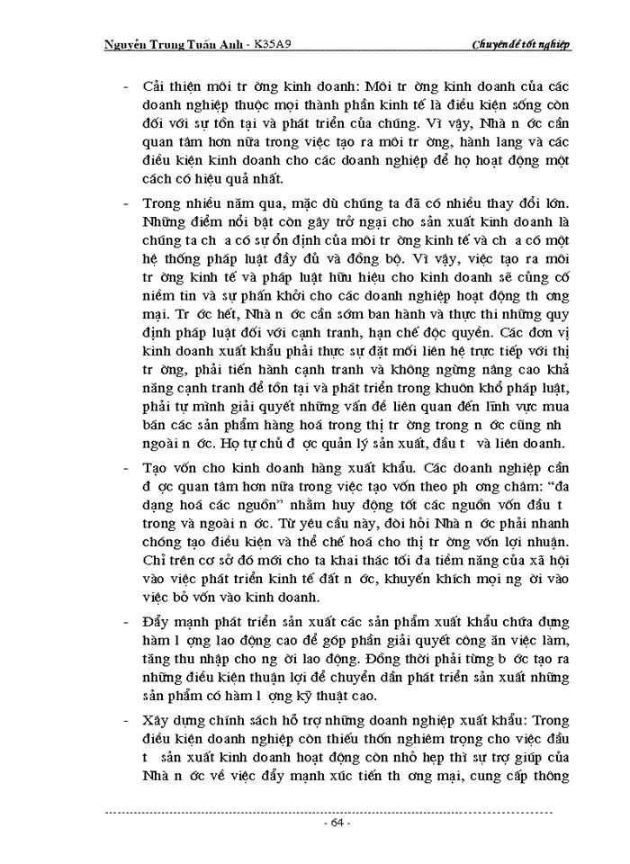 image for page Các biện pháp nhằm nâng cao chất lượng công tác quản trị xuất khẩu ở công ty xuất nhập khẩu thủ công mỹ nghệ ARTEXPORT