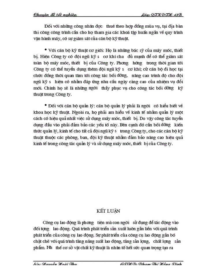 image for page Một số biện pháp nhằm nâng cao công tác quản lý và sử dụng máy móc thiết bị tại Công ty Xây Dựng Công Trình Giao Thông 810