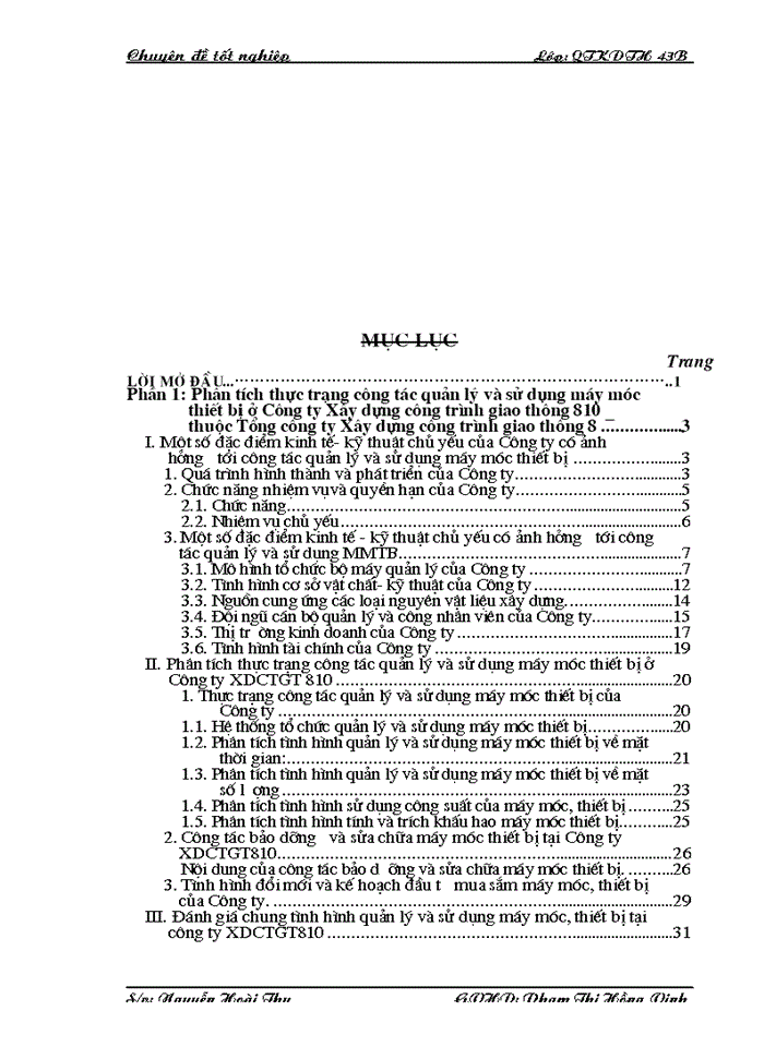 image for page Một số biện pháp nhằm nâng cao công tác quản lý và sử dụng máy móc thiết bị tại Công ty Xây Dựng Công Trình Giao Thông 810