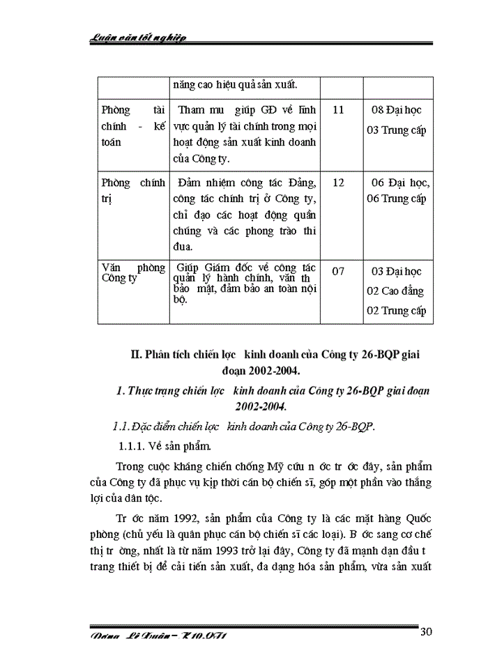 image for page Một số biện pháp góp phần nâng cao hiệu quả của việc xây dựng và thực hiện chiến lược kinh doanh của Công ty 26 - BQP