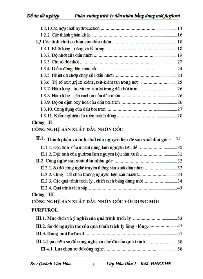 image for page thiết kế phân xưởng trích ly sản xuất dầu nhờn bằng dung môi furfurol năng suất 450.000 tấn/năm