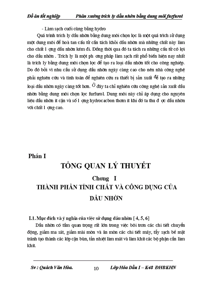 image for page thiết kế phân xưởng trích ly sản xuất dầu nhờn bằng dung môi furfurol năng suất 450.000 tấn/năm