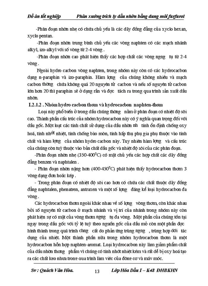 image for page thiết kế phân xưởng trích ly sản xuất dầu nhờn bằng dung môi furfurol năng suất 450.000 tấn/năm