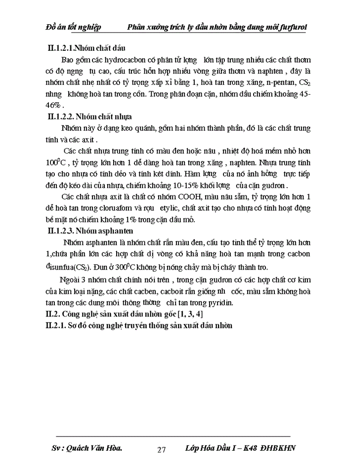 image for page thiết kế phân xưởng trích ly sản xuất dầu nhờn bằng dung môi furfurol năng suất 450.000 tấn/năm