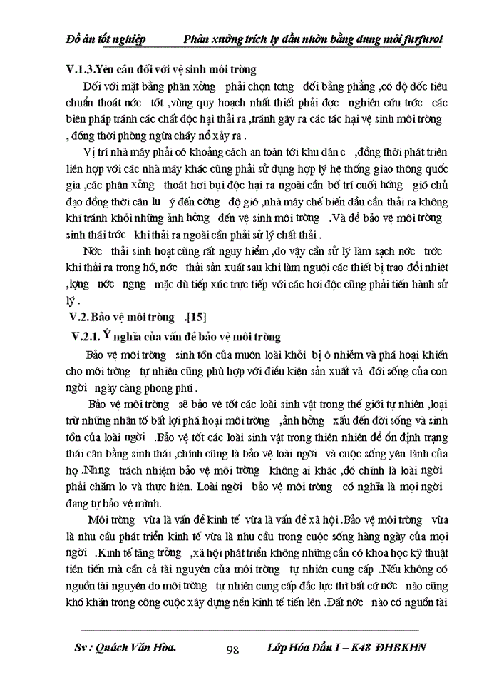 image for page thiết kế phân xưởng trích ly sản xuất dầu nhờn bằng dung môi furfurol năng suất 450.000 tấn/năm