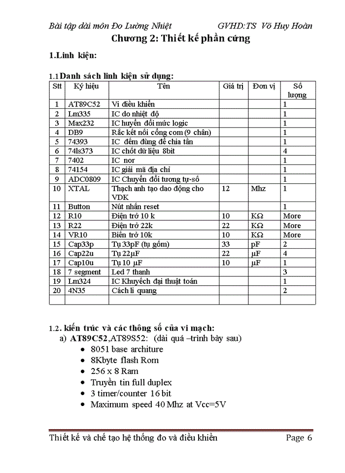 Thiết kế và chế tạo hệ thống đo và điều khiển