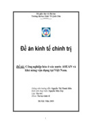 Công nghiệp hóa ở các nước ASEAN và khả năng vận dụng tại Việt Nam