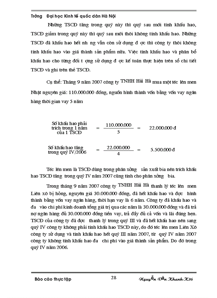 image for page Hoàn thiện công tác kế toán TSCĐ tại công ty TNHH Hải Hà