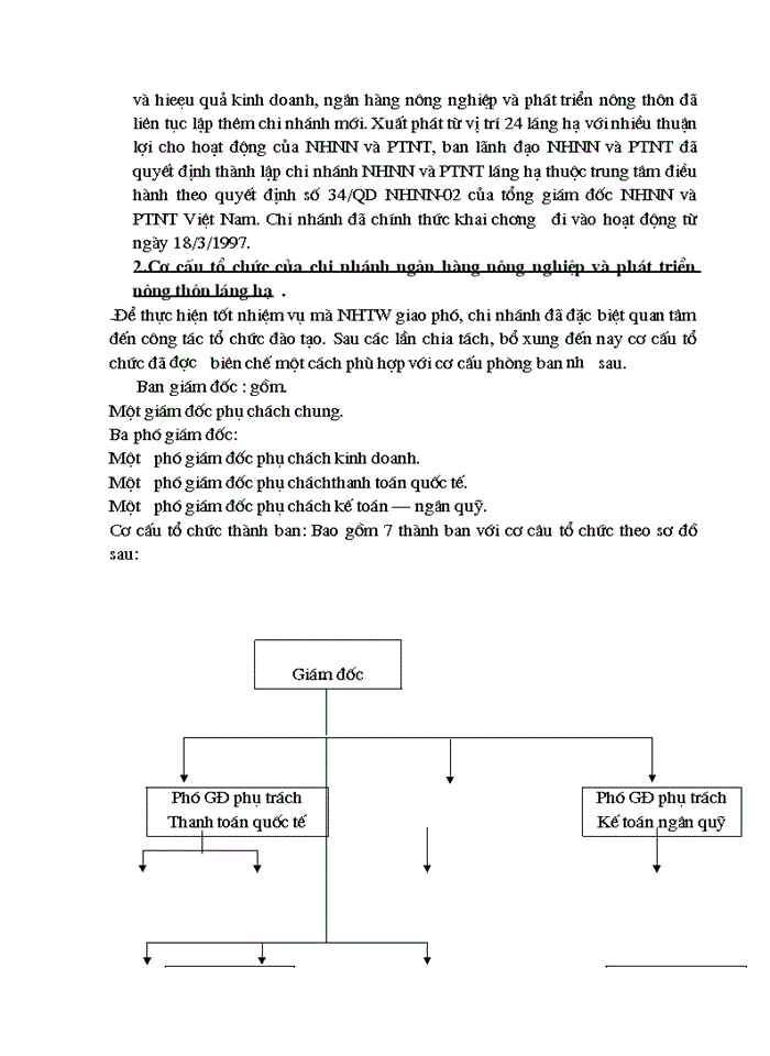 image for page Tình hình hoạt động kinh doanh của chi nhánh Ngân hàng nông nghiệp  và phát triển nông thôn Láng Hạ
