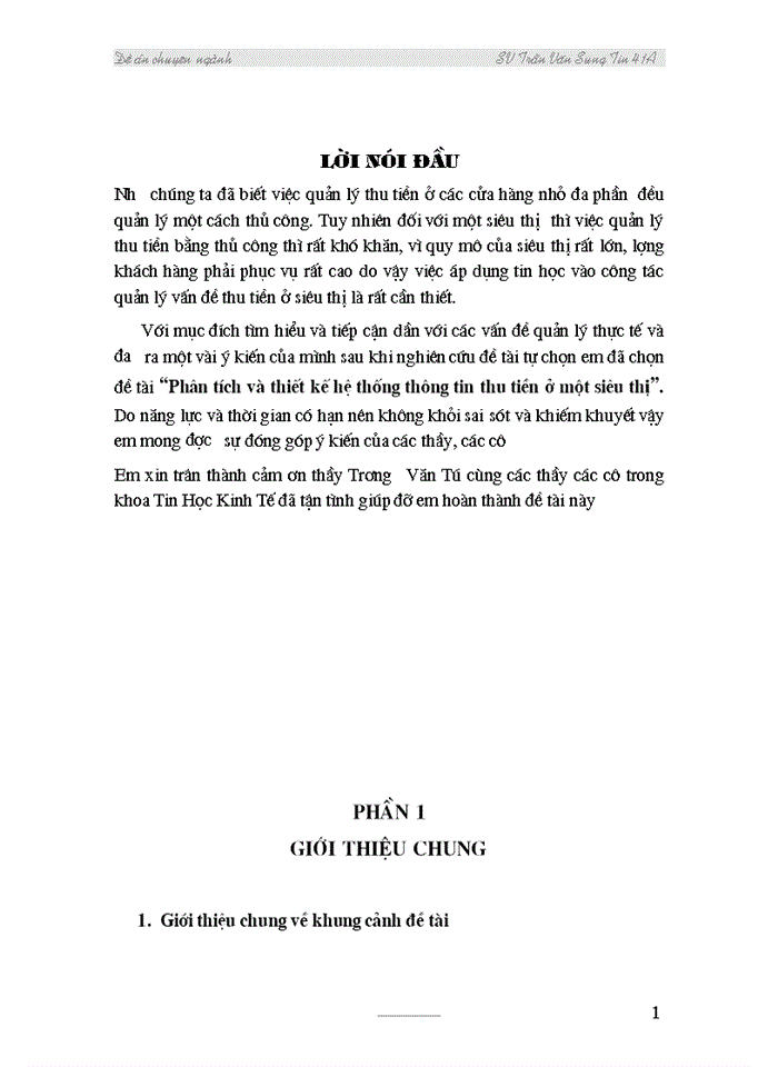 image for page Phân tích và thiết kế hệ thống thông tin thu tiền ở một siêu thị