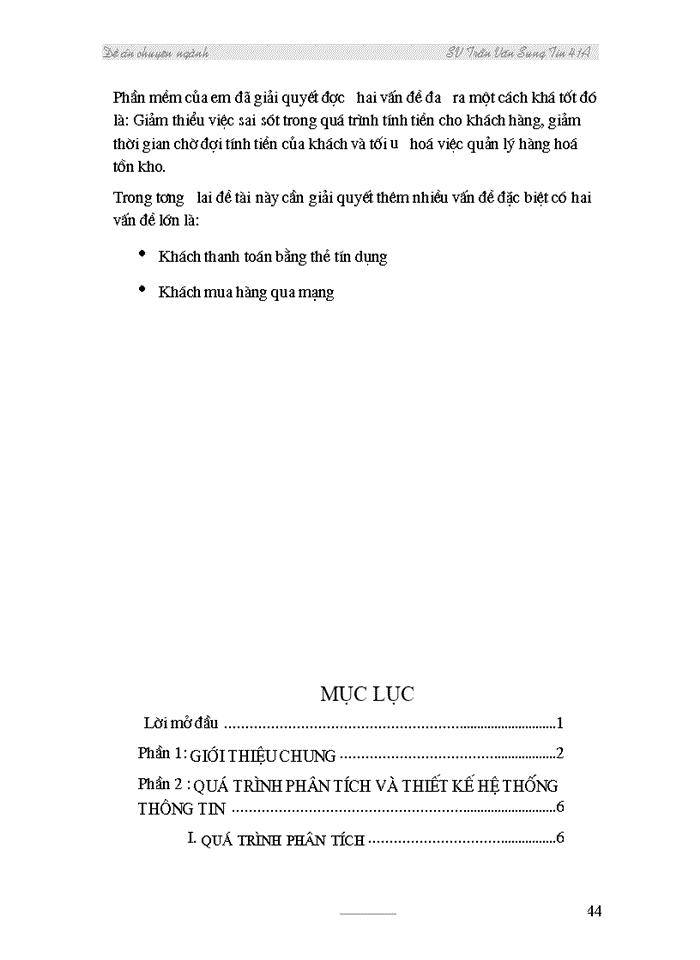 image for page Phân tích và thiết kế hệ thống thông tin thu tiền ở một siêu thị