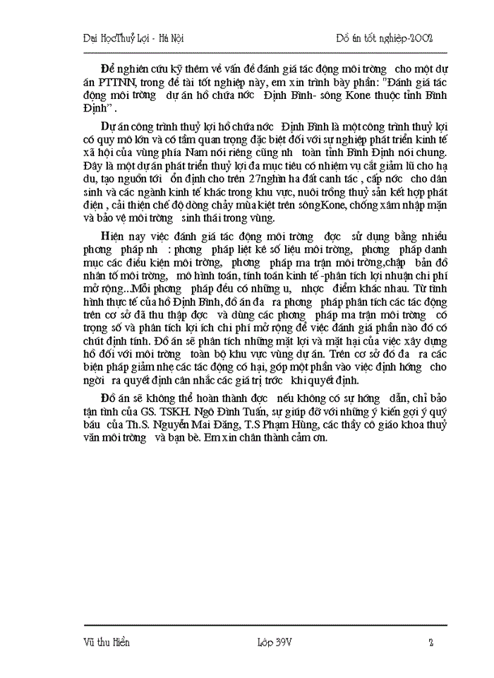 image for page Hướng dẫn đánh giá tác động môi trường các dự án phát triển tài nguyên nước