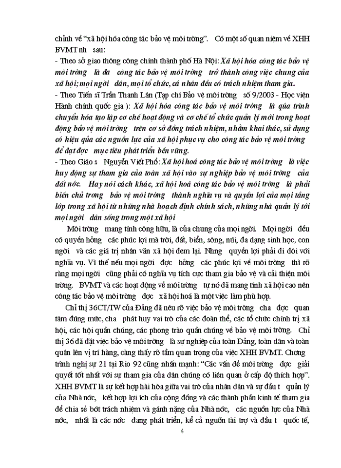 image for page Xã hội hóa công tác bảo vệ môi trường ở ngoại thành hà nội theo mô hình làng xã tự quản ở xã liên hà - đông anh - hà nội