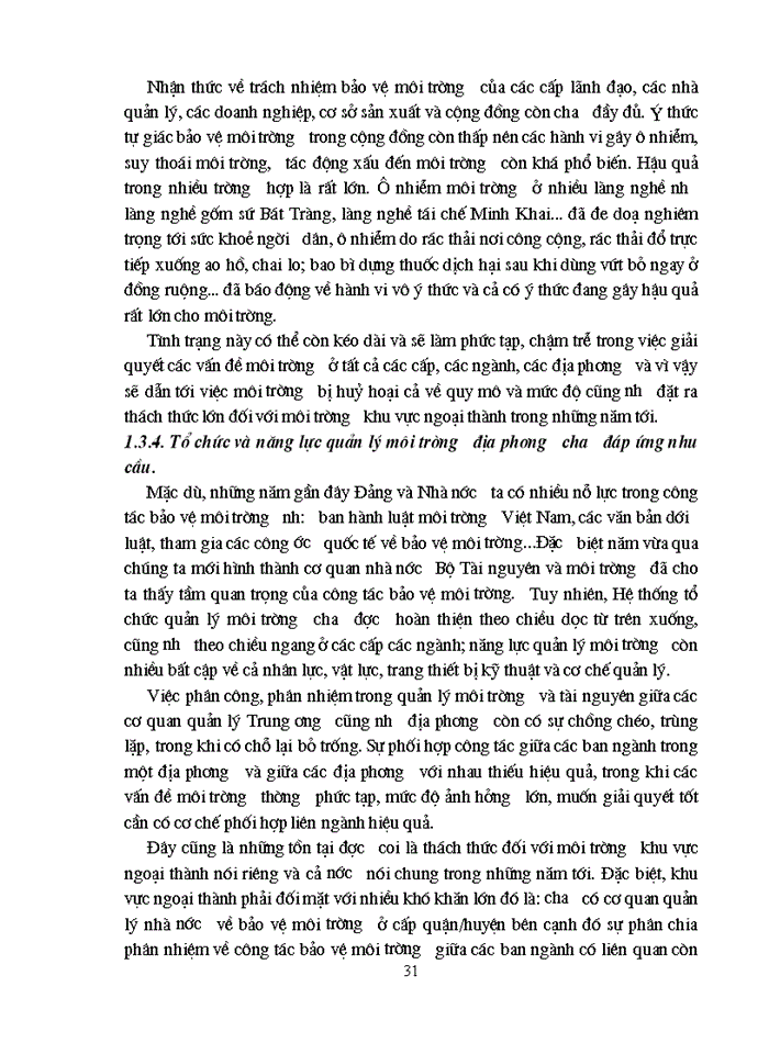 image for page Xã hội hóa công tác bảo vệ môi trường ở ngoại thành hà nội theo mô hình làng xã tự quản ở xã liên hà - đông anh - hà nội