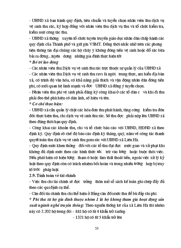 image for page Xã hội hóa công tác bảo vệ môi trường ở ngoại thành hà nội theo mô hình làng xã tự quản ở xã liên hà - đông anh - hà nội