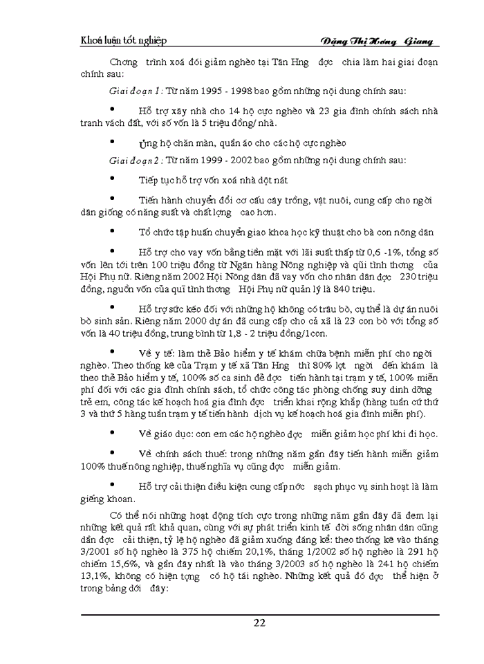 image for page Công tác xoá đói giảm nghèo và các vấn đề môi trường liên quan tại xã Tân Hưng, huyện Sóc Sơn, Thành phố Hà Nội