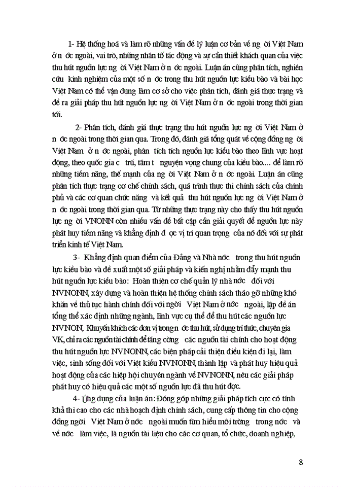 image for page Giải pháp đẩy mạnh thu hút nguồn lực người Việt Nam ở nước                 ngoài trong sự nghiệp CNH-HĐH đất nước.