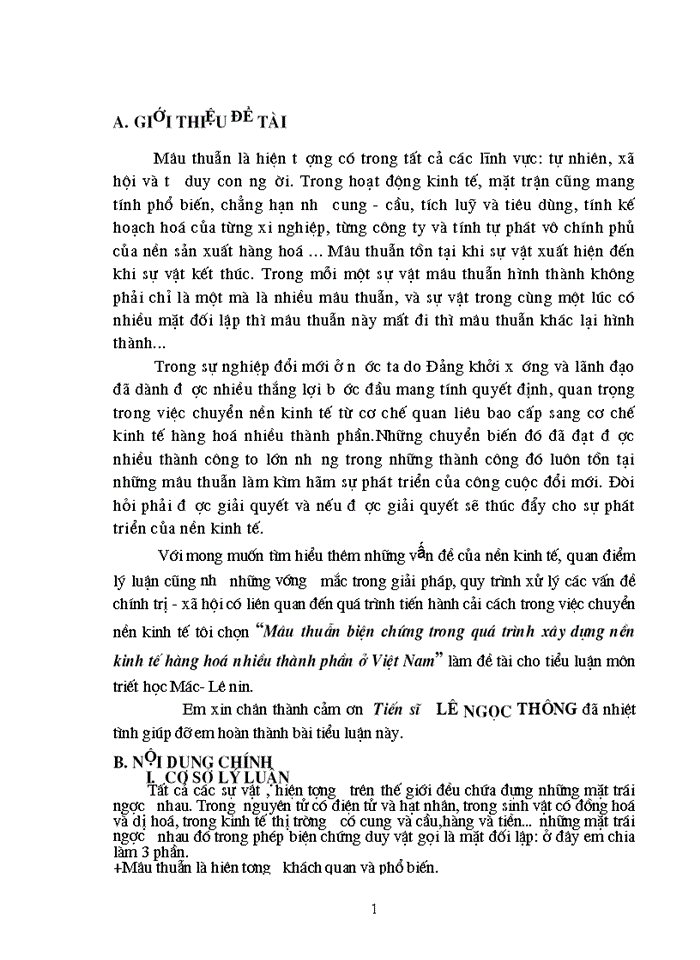 image for page Mâu thuẫn biện chứng trong quá trình xây dựng nền kinh tế hàng hoá nhiều thành phần ở Việt Nam