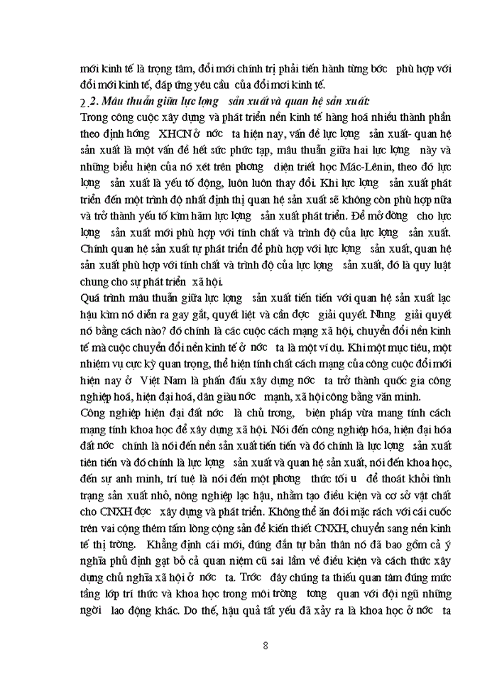 image for page Mâu thuẫn biện chứng trong quá trình xây dựng nền kinh tế hàng hoá nhiều thành phần ở Việt Nam