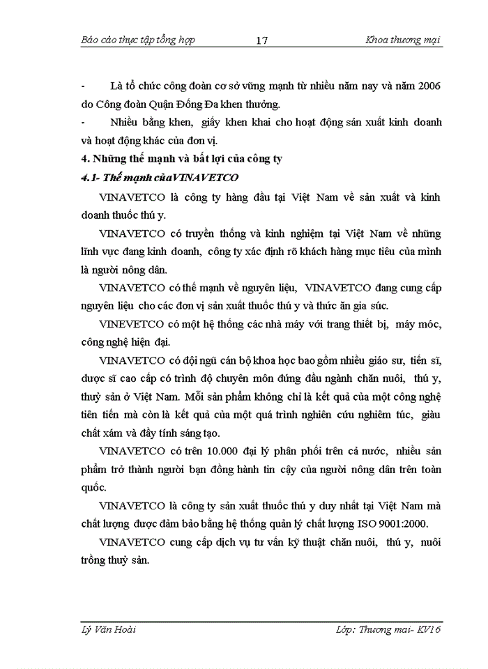 image for page Báo cáo thực tập về công ty  cổ phần thuốc thú y trung ương 1.