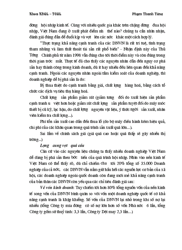 image for page Cơ hội và thách thức đối với DNVN trong quá trình hội nhập kinh tế quốc tế