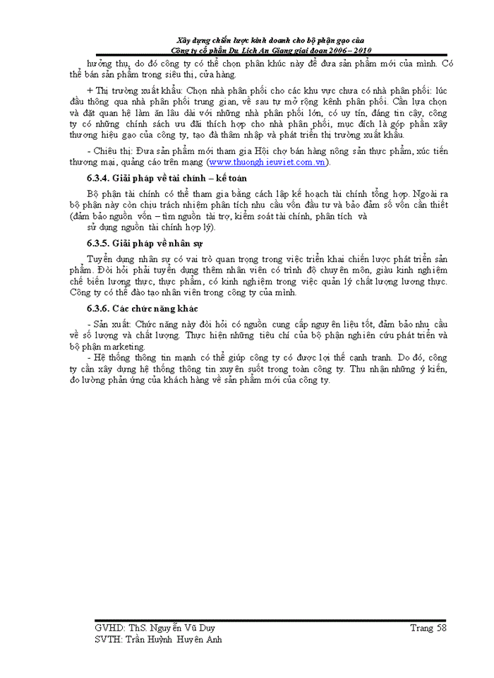 image for page Xây dựng chiến lược kinh doanh cho bộ phận gạo của Công ty cổ phần Du Lịch An Giang