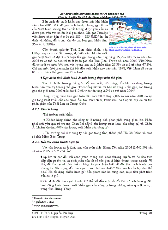 image for page Xây dựng chiến lược kinh doanh cho bộ phận gạo của Công ty cổ phần Du Lịch An Giang