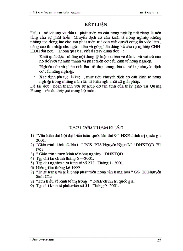 image for page Đầu tư phát triển cho sự chuyển dịch cơ cấu kinh tế nông nghiệp Việt Nam