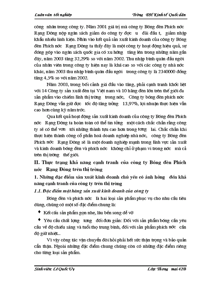 image for page Một số biện pháp nhằm nâng cao khả năng cạnh tranh của công ty Bóng đèn Phích nước Rạng Đông