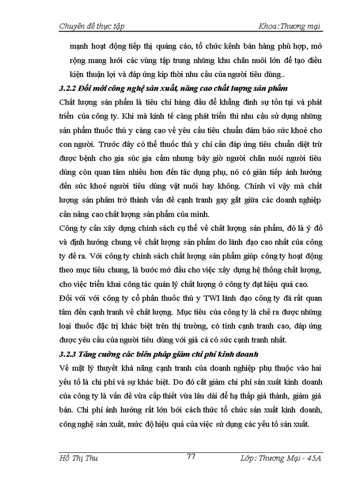 image for page Một số biện pháp nâng cao khả năng cạnh tranh của công ty cổ phần thuốc thú y TWI