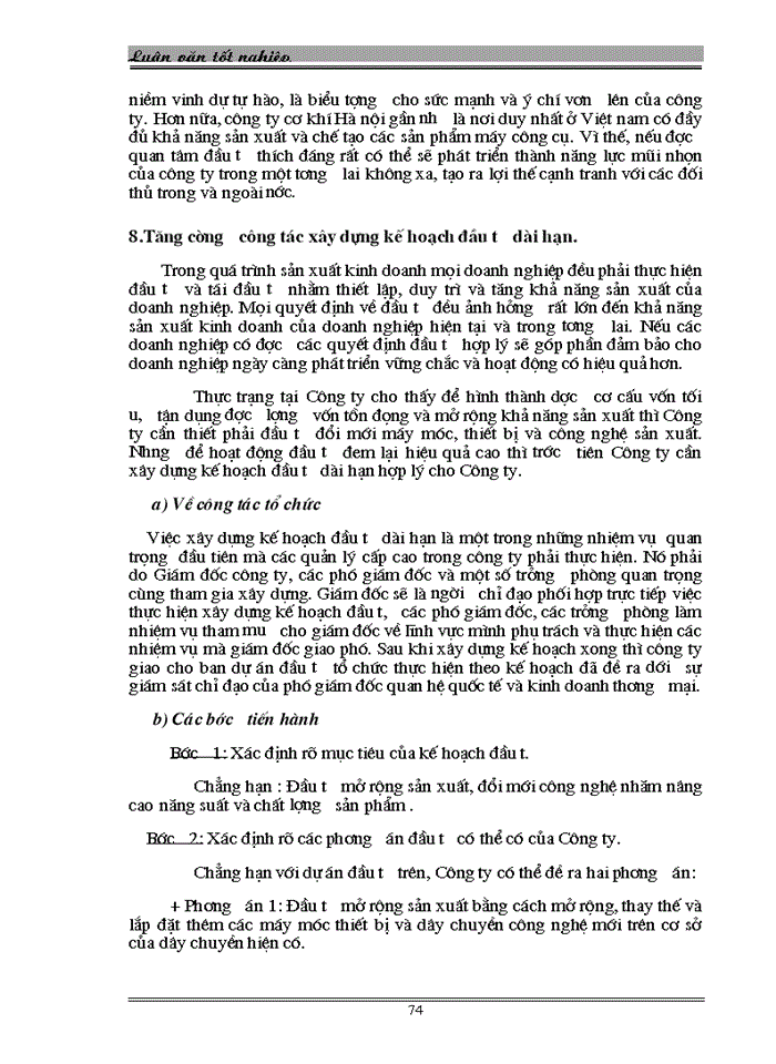 image for page Một số giải pháp nhằm góp phần nâng cao khả năng cạnh tranh của Công ty Cơ khí Hà nội