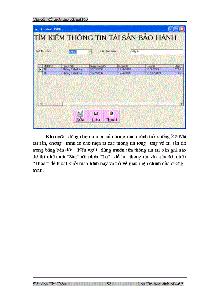 image for page Phân tích, thiết kế phần mềm quản lý Tài sản cố định tại công ty