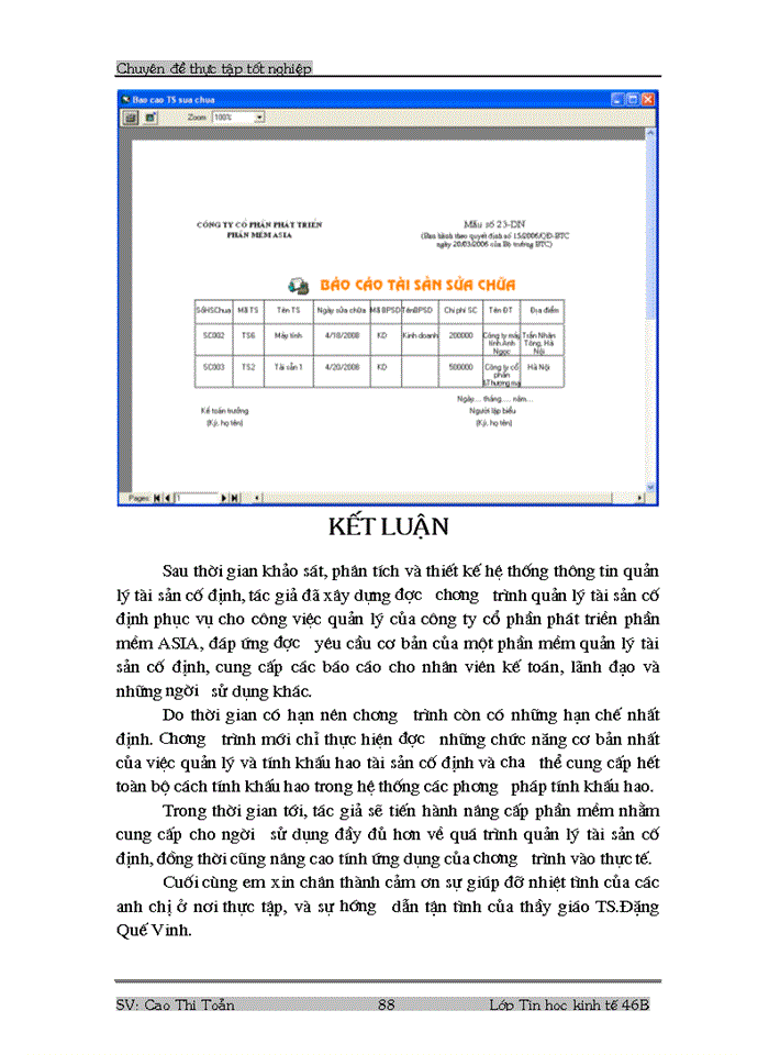 image for page Phân tích, thiết kế phần mềm quản lý Tài sản cố định tại công ty