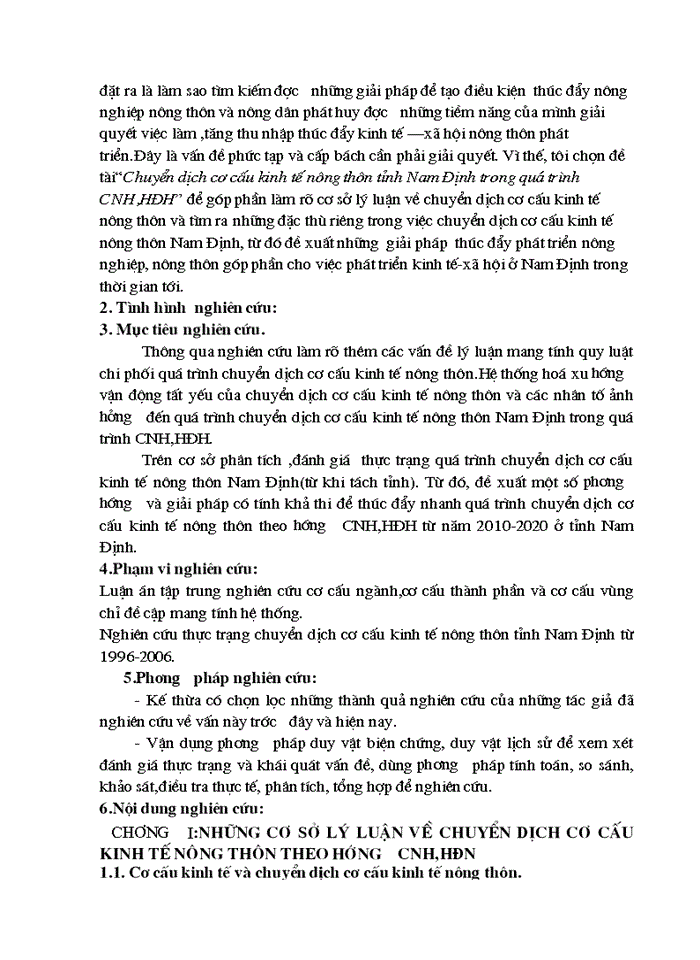 image for page Chuyển dịch cơ cấu kinh tế nông thôn tỉnh Nam Định trong quá trình CNH,HĐH
