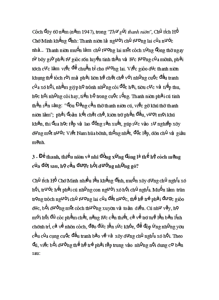 image for page Tư tưởng Hồ Chí Minh về bồi dưỡng thế hệ cách mạng cho đời sau