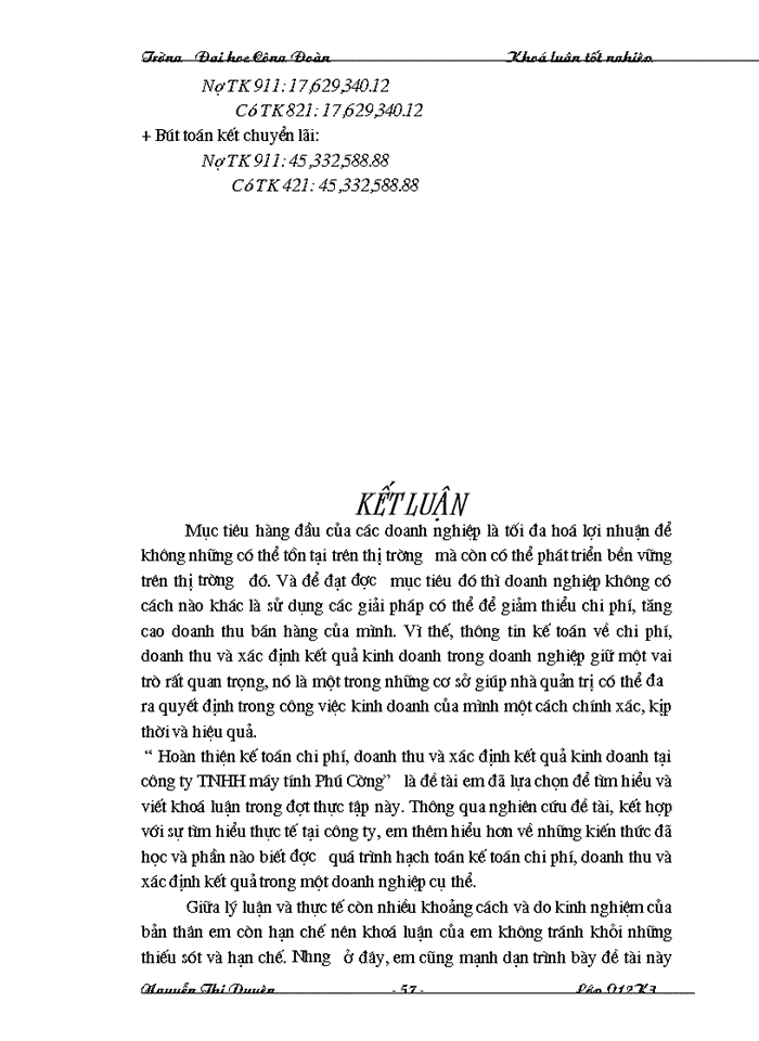 image for page Hoàn thiện công tác kế toán chi phí, doanh thu, và xác định kết quả tiêu thụ tại công ty trách nhiệm hữu hạn máy tính Phú Cường