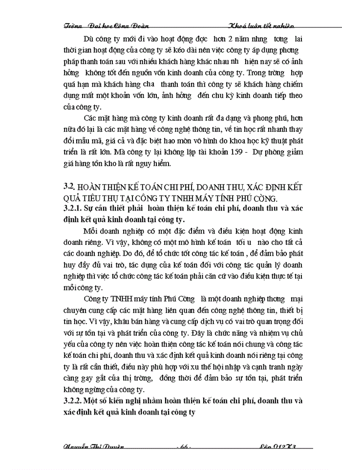 image for page Hoàn thiện công tác kế toán chi phí, doanh thu, và xác định kết quả tiêu thụ tại công ty trách nhiệm hữu hạn máy tính Phú Cường